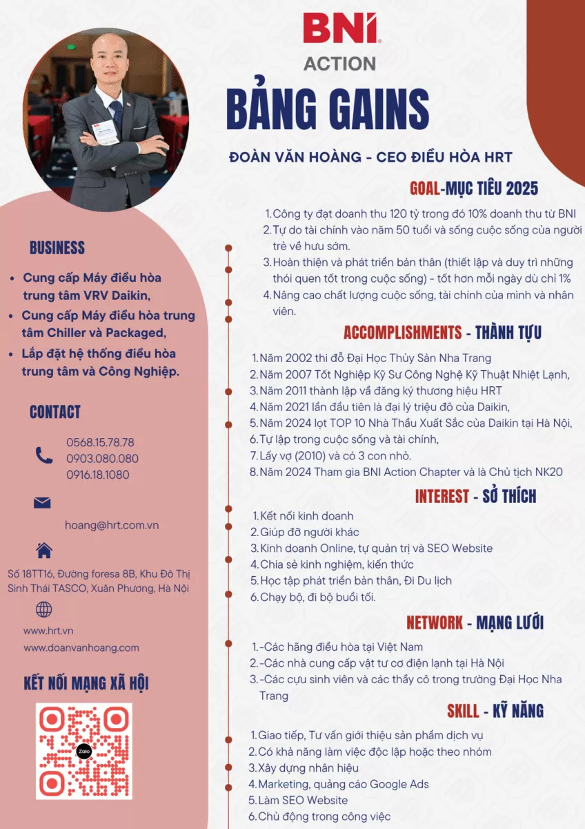 ĐO&Agrave;N VĂN HO&Agrave;NG - Điều H&ograve;a Trung T&acirc;m