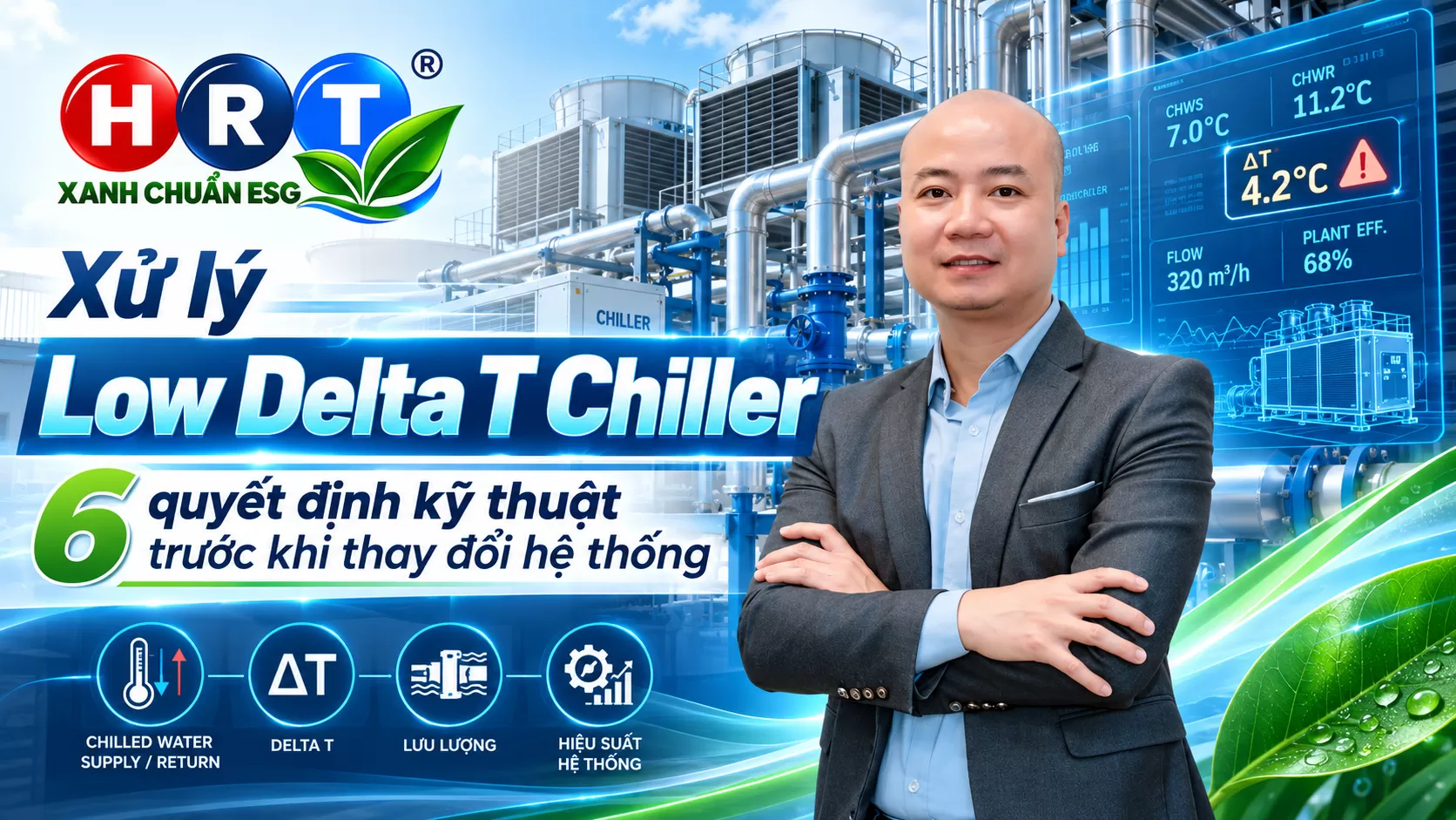 Xử Lý Low Delta T Chiller: 6 Quyết Định Kỹ Thuật