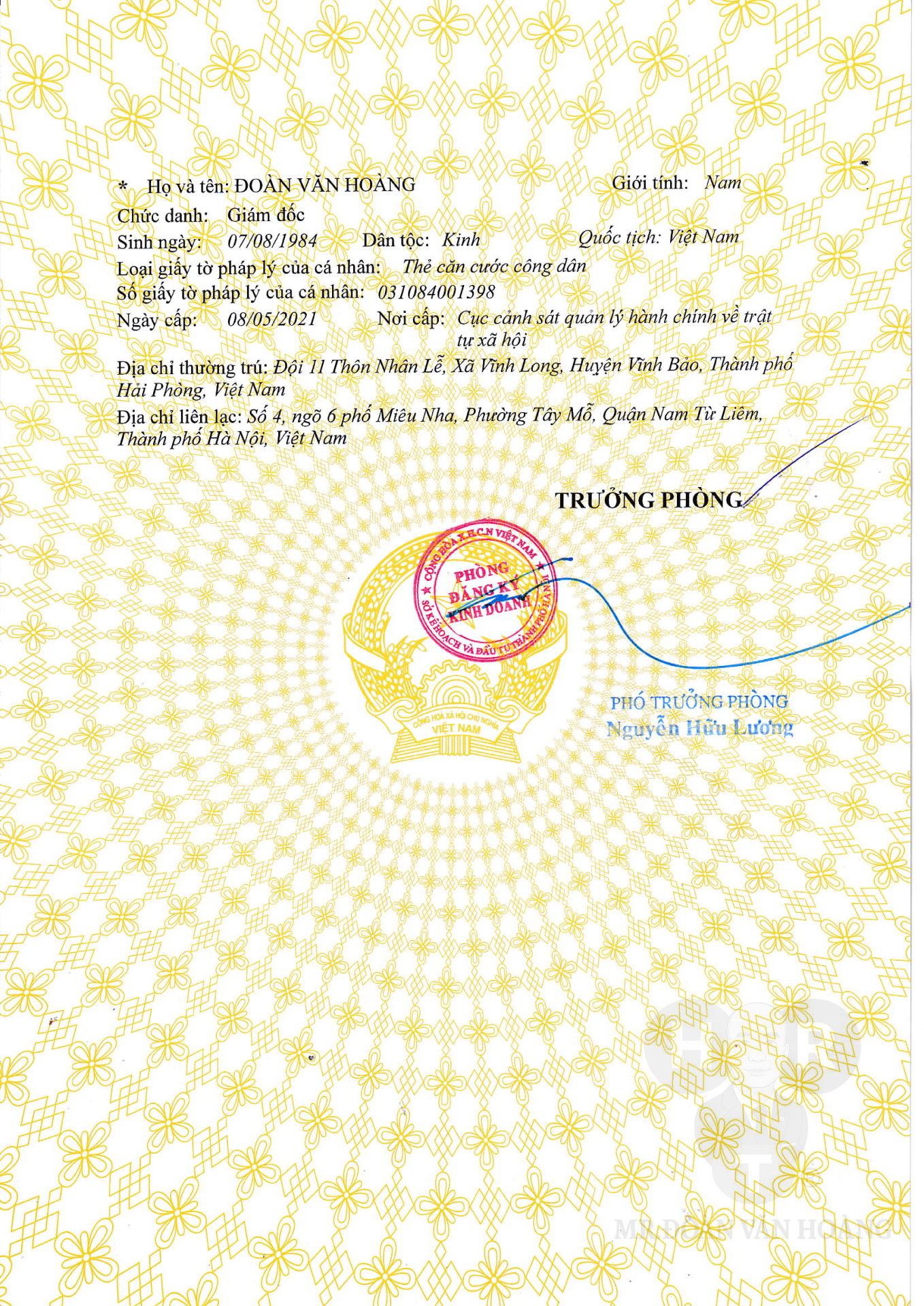 ĐĂNG KÝ KINH DOANH HRT