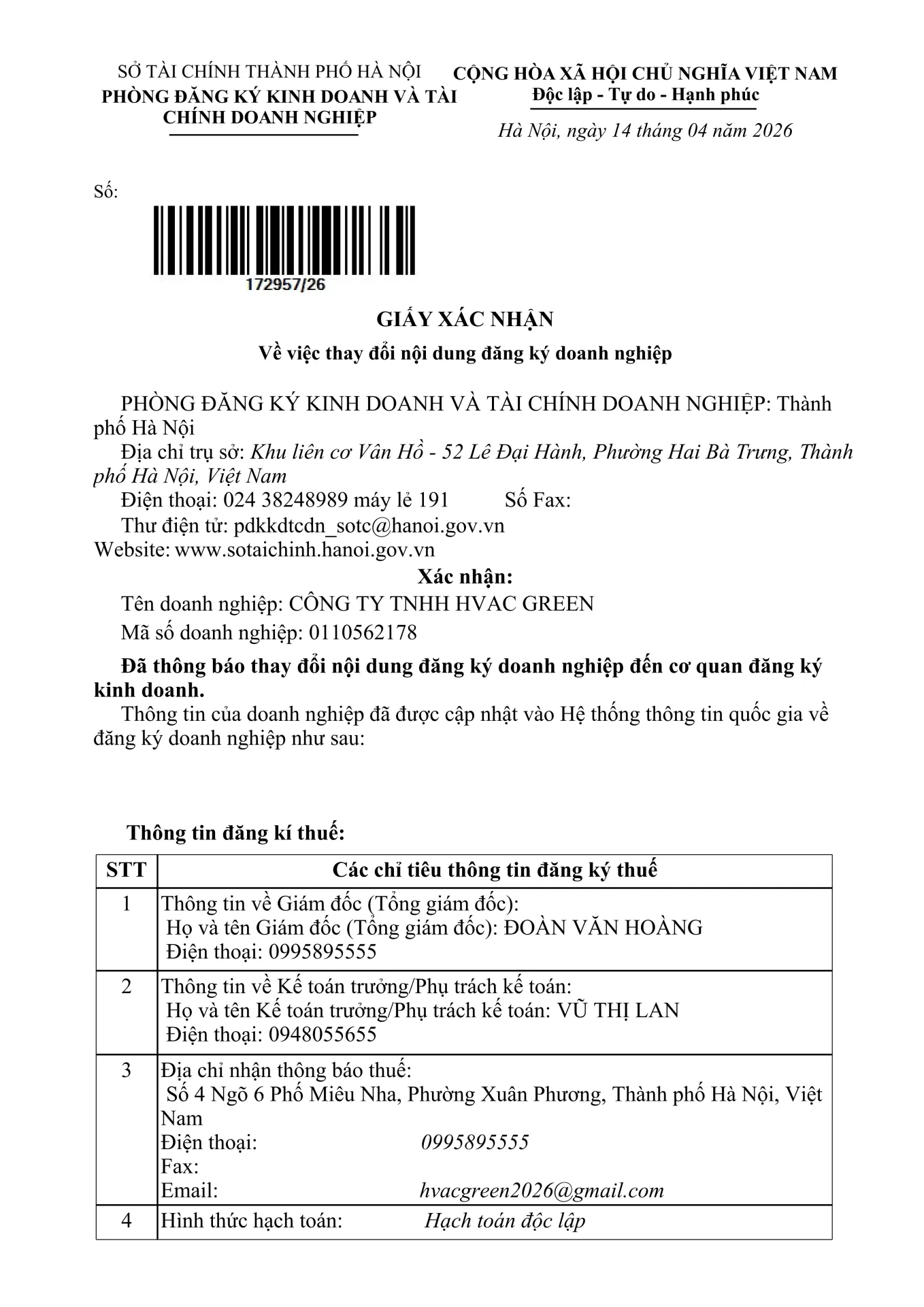 HVAC Green thuộc hệ sinh th&aacute;i HRT của CEO Đo&agrave;n Văn Ho&agrave;ng