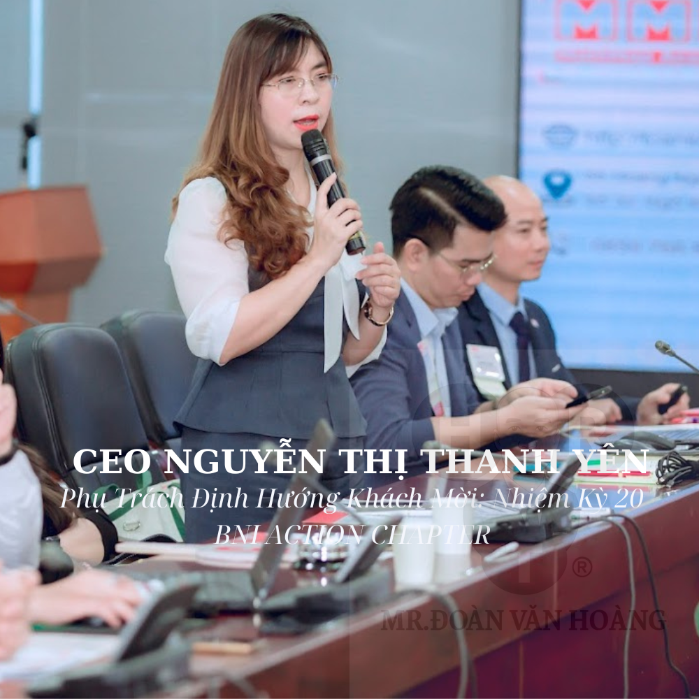 Phụ Trách Định Hướng Khách Mời CEO NGUYỄN THỊ THANH YÊN