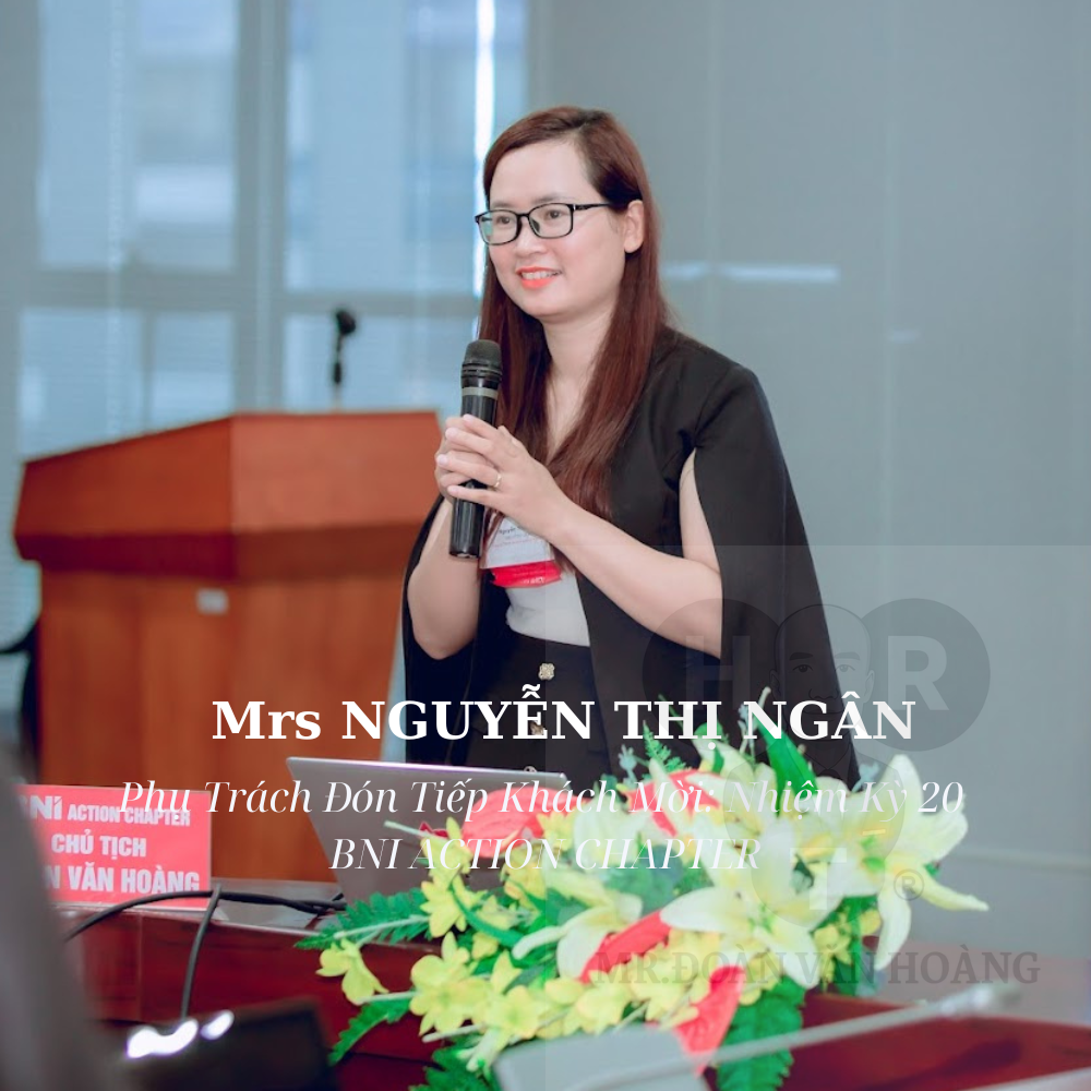 Phụ Trách Đón Tiếp Khách Mời Mrs NGUYỄN THỊ NGÂN