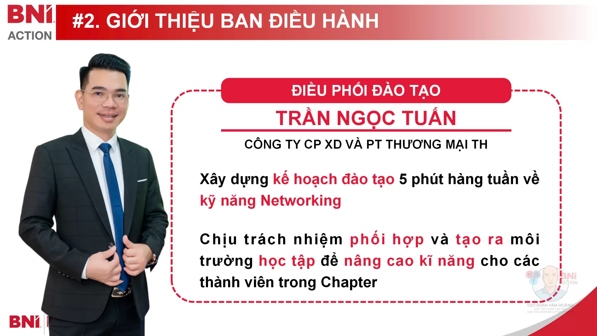 Điều Phối Đ&agrave;o Tạo - Trần Ngọc Tuấn