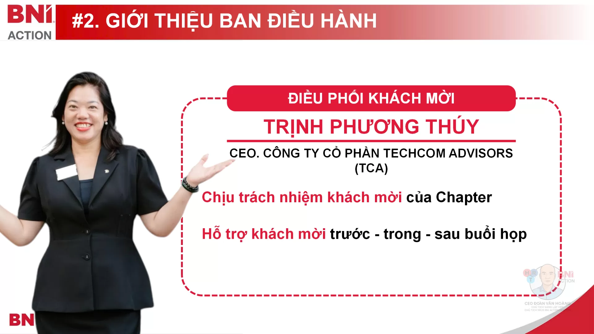 Điều Phối Kh&aacute;ch Mời: CEO TRỊNH THỊ PHƯƠNG TH&Uacute;Y