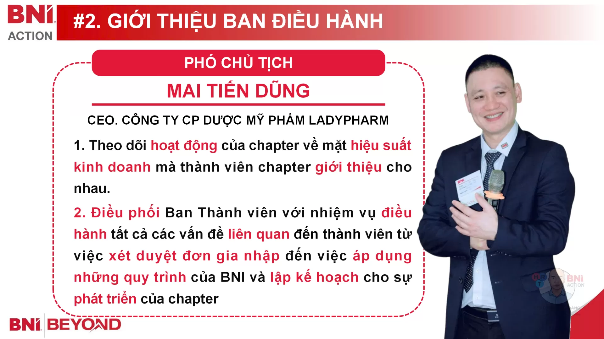 PCT Mai Tiến Dũng - BNI Action