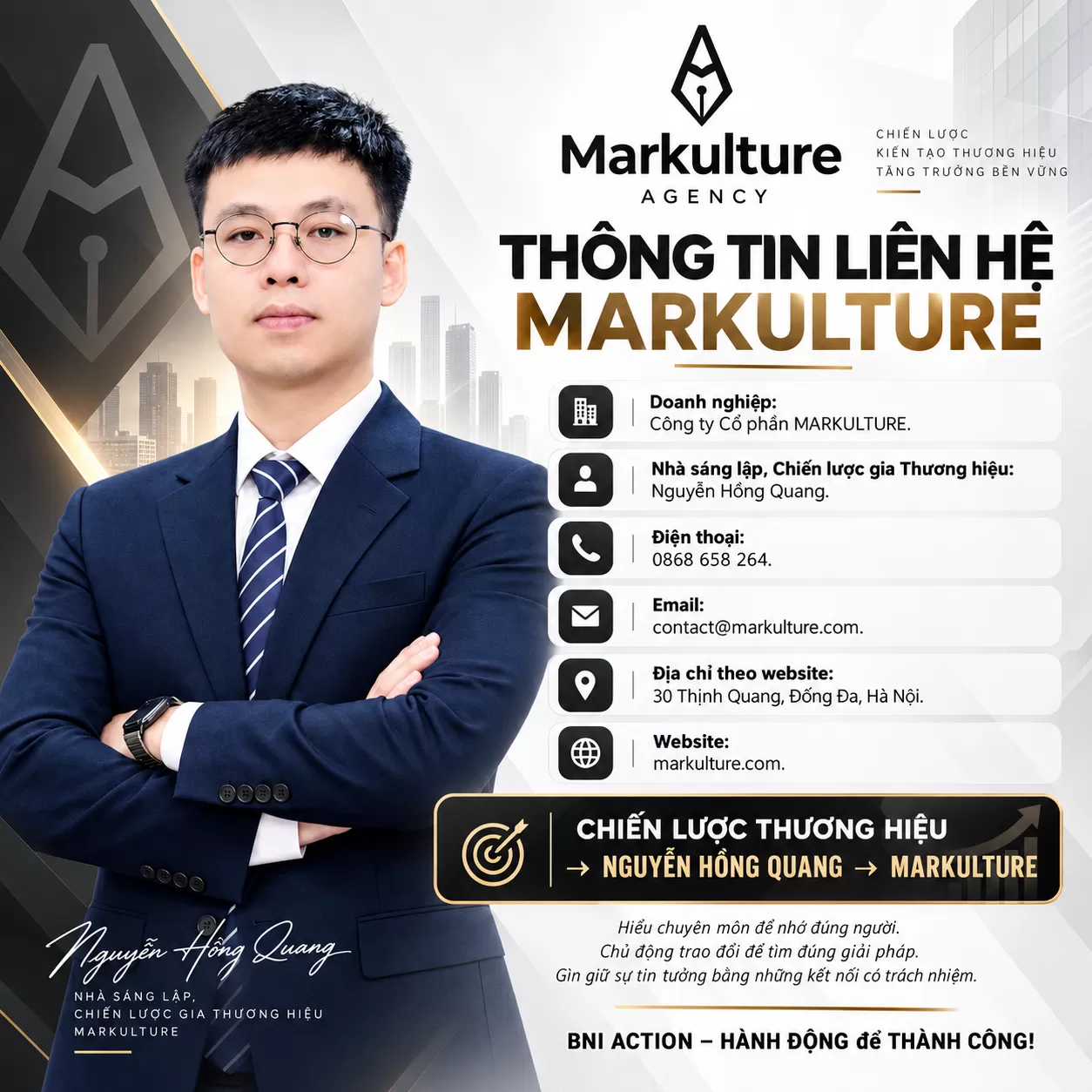 Thông tin liên hệ MARKULTURE