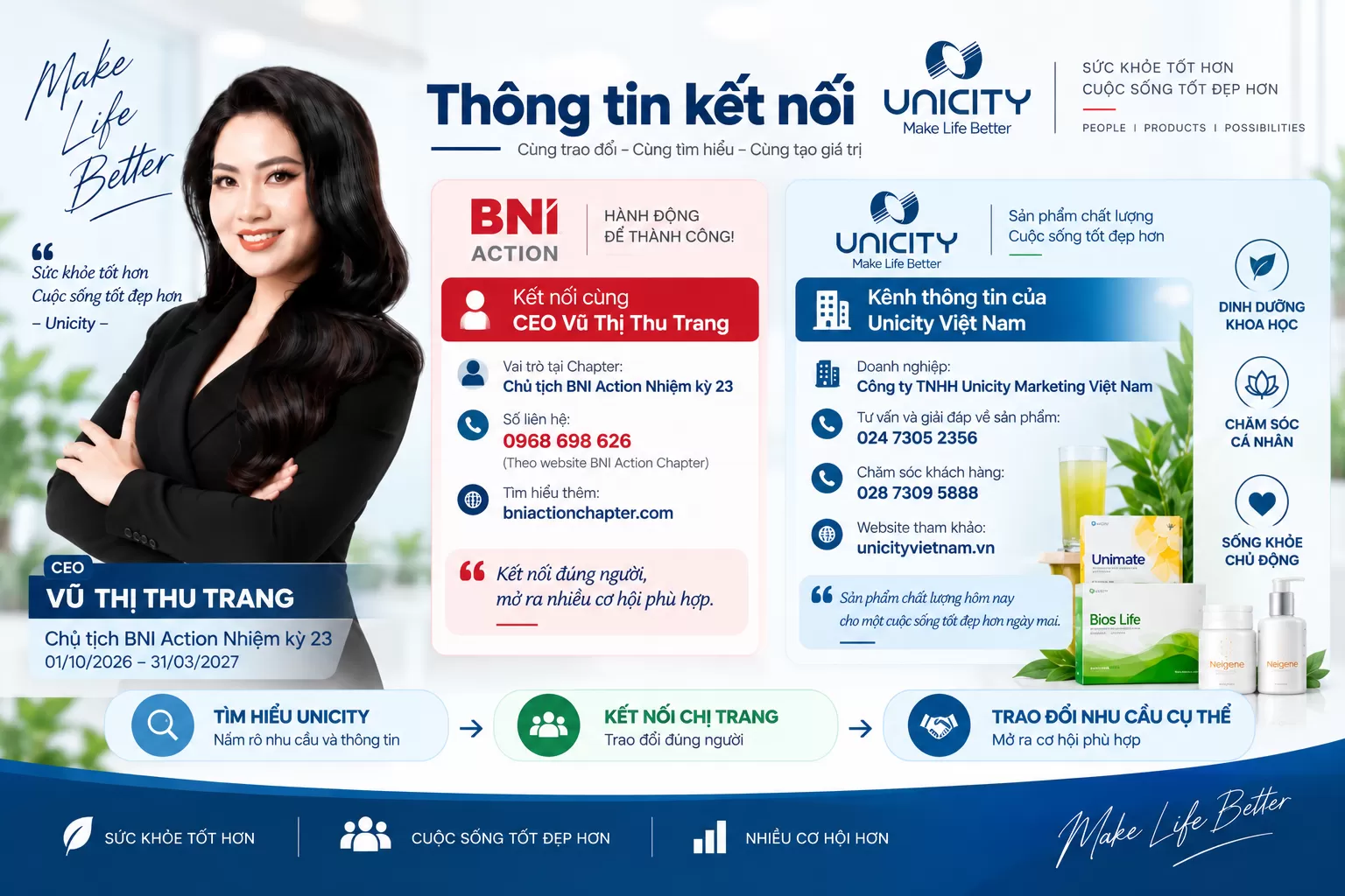 Kết nối cùng CEO Vũ Thị Thu Trang