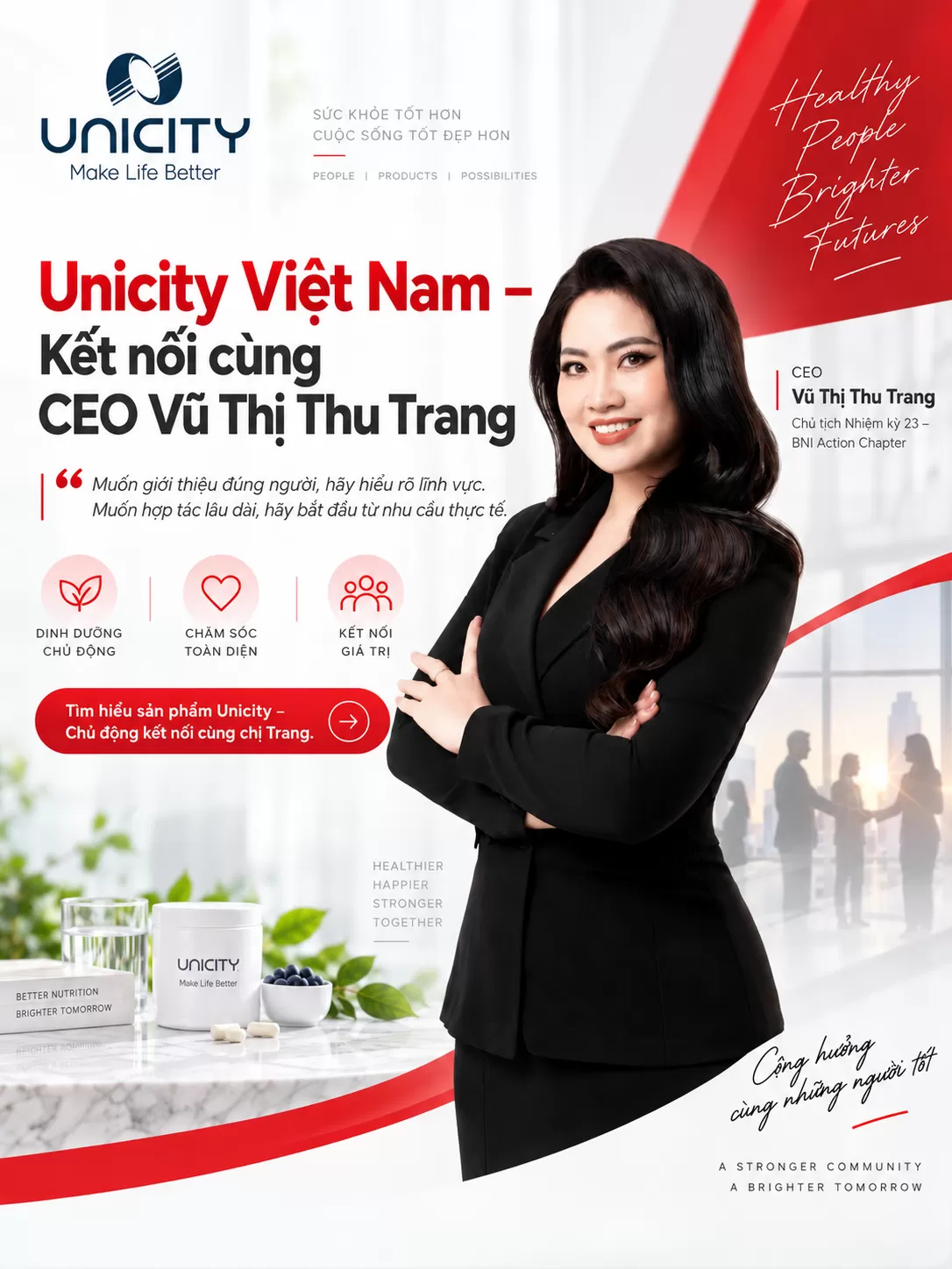 Unicity Việt Nam – Kết nối cùng CEO Vũ Thị Thu Trang