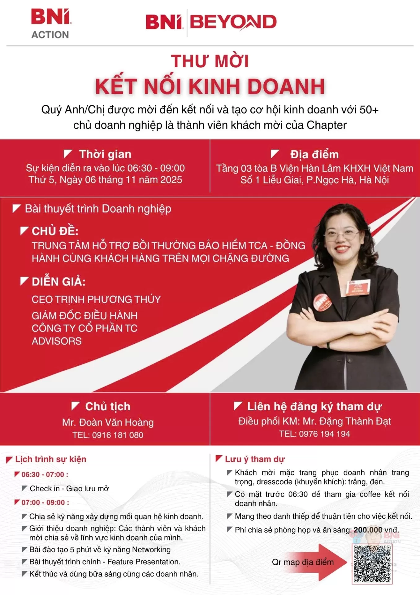 THƯ MỜI KẾT NỐI KINH DOANH – BNI ACTION CHAPTER