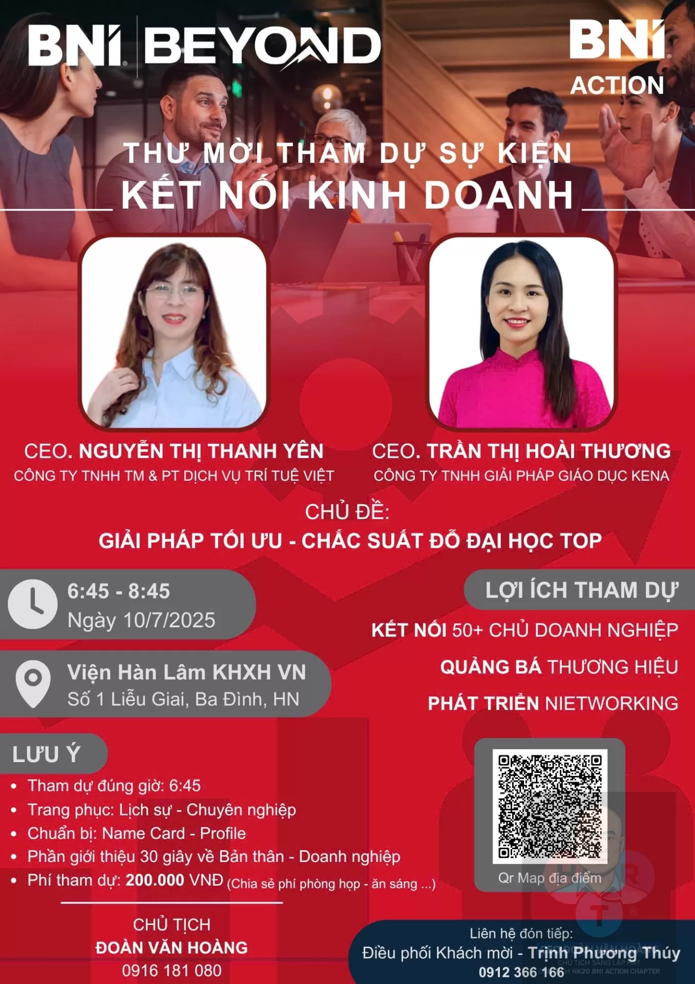 Action Mời Kết Nối Kinh Doanh 17/7/2025