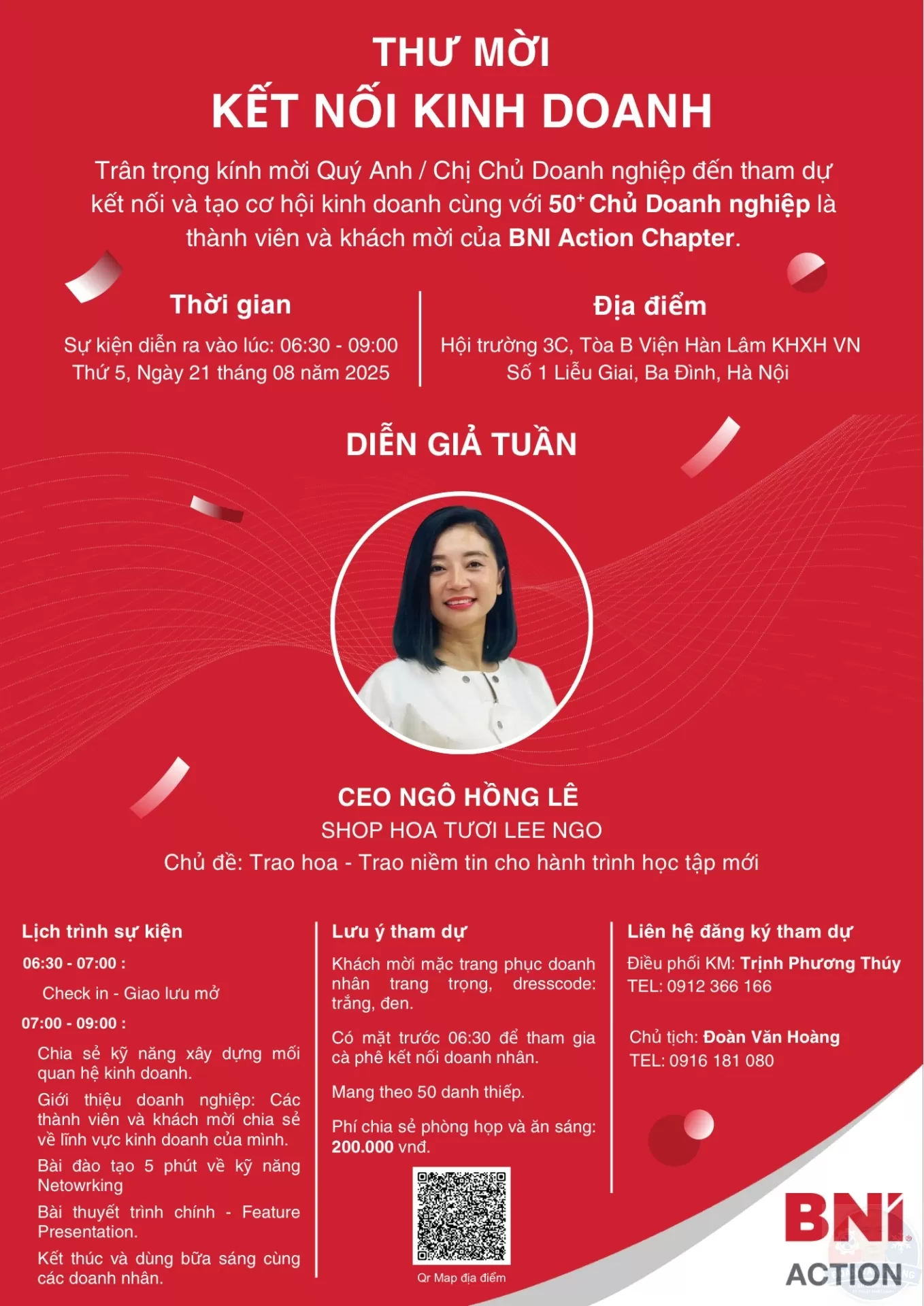 Kết Nối Kinh Doanh Cùng BNI Action Chapter Hà Nội