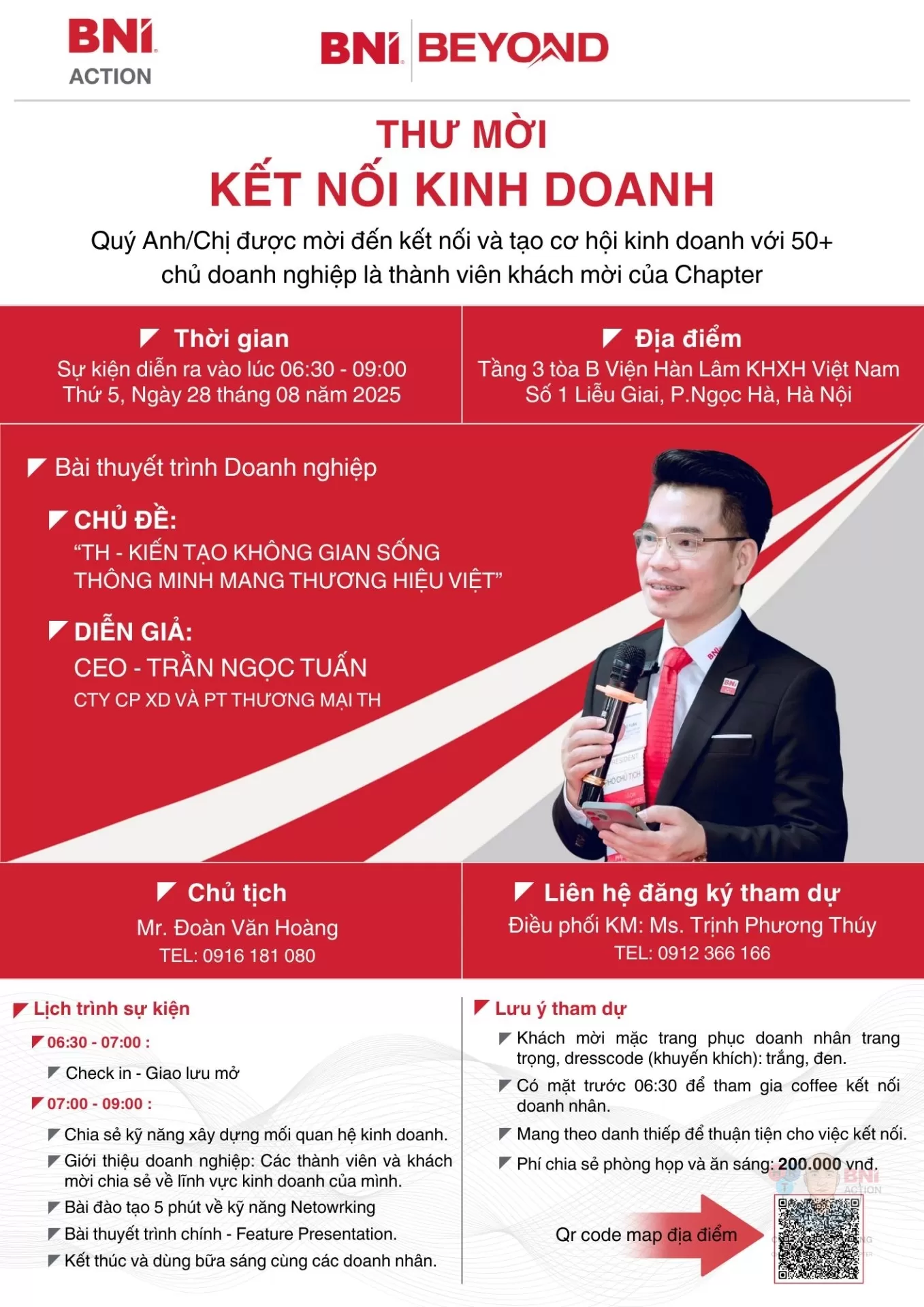 Kết Nối Kinh Doanh Cùng BNI Action Chapter 28/08/2025