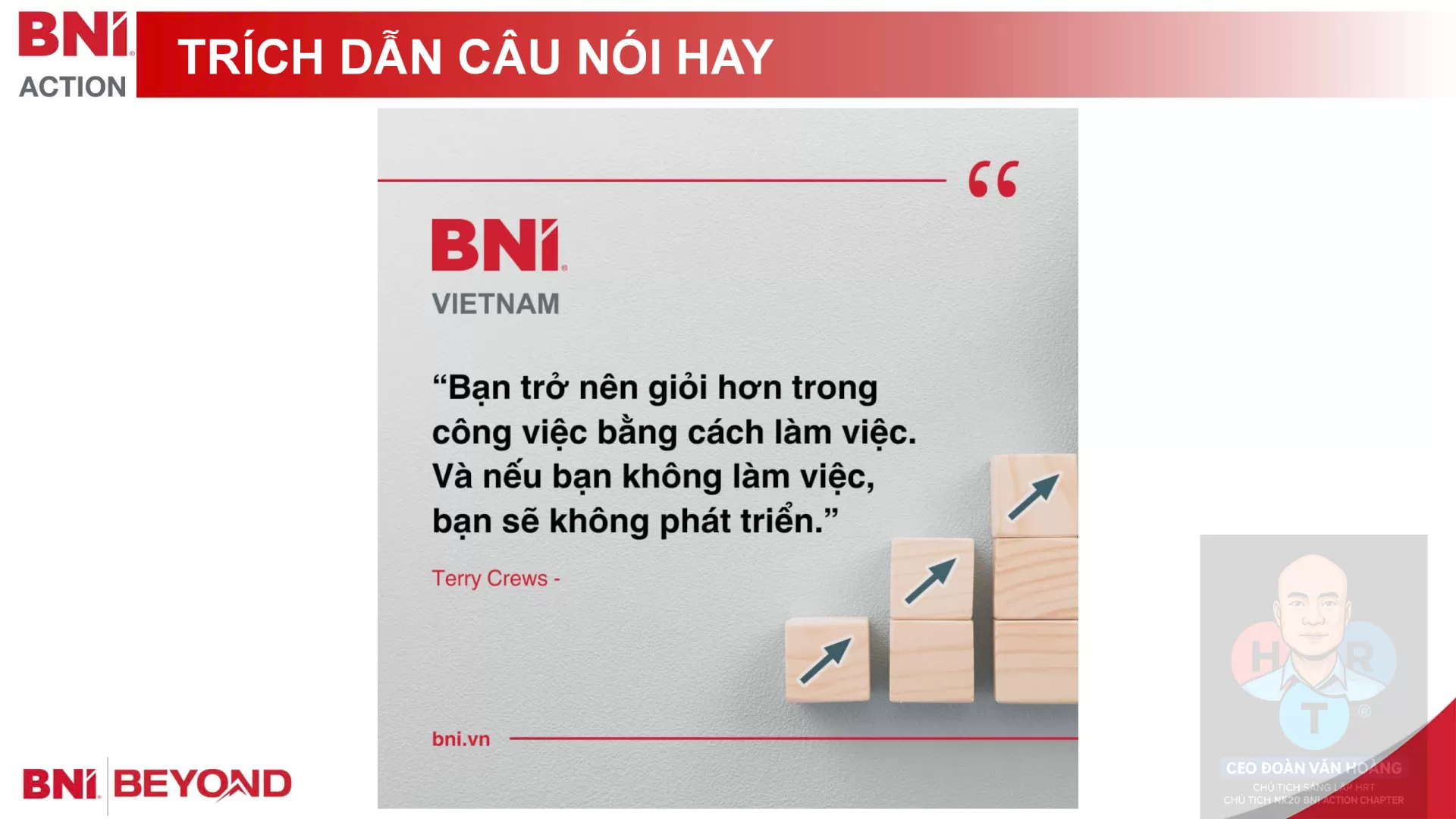 TRÍCH DẪN CÂU NÓI HAY - Chủ Tịch NK20 Doan Van Hoang