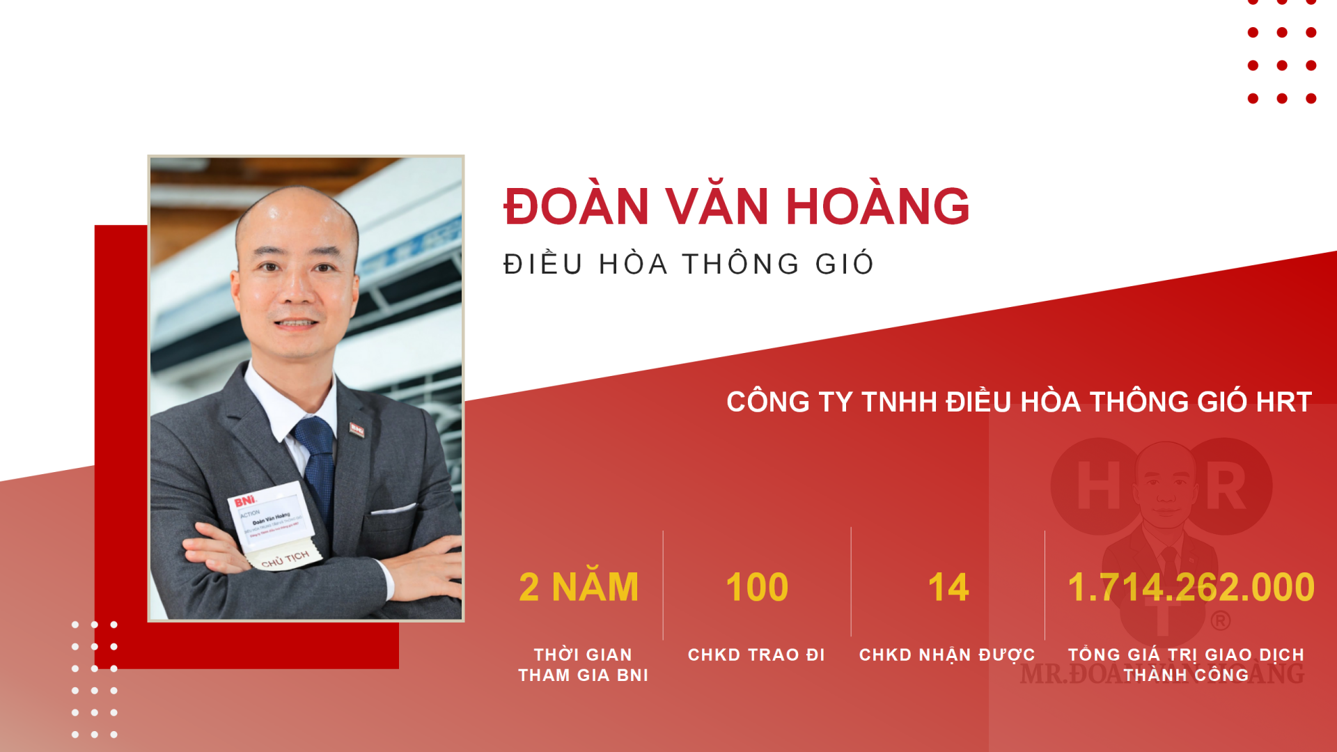 Đoàn Văn Hoàng – Nhà thầu HVAC chuyên nghiệp