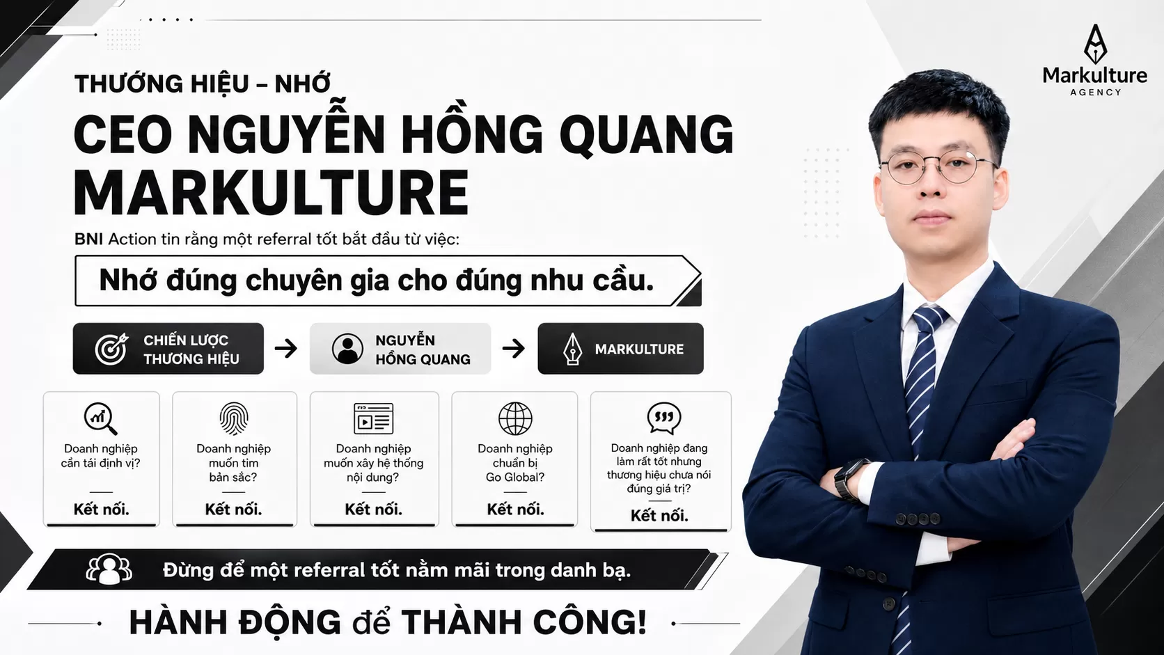 THƯƠNG HIỆU &ndash; NHỚ CEO NGUYỄN HỒNG QUANG MARKULTURE