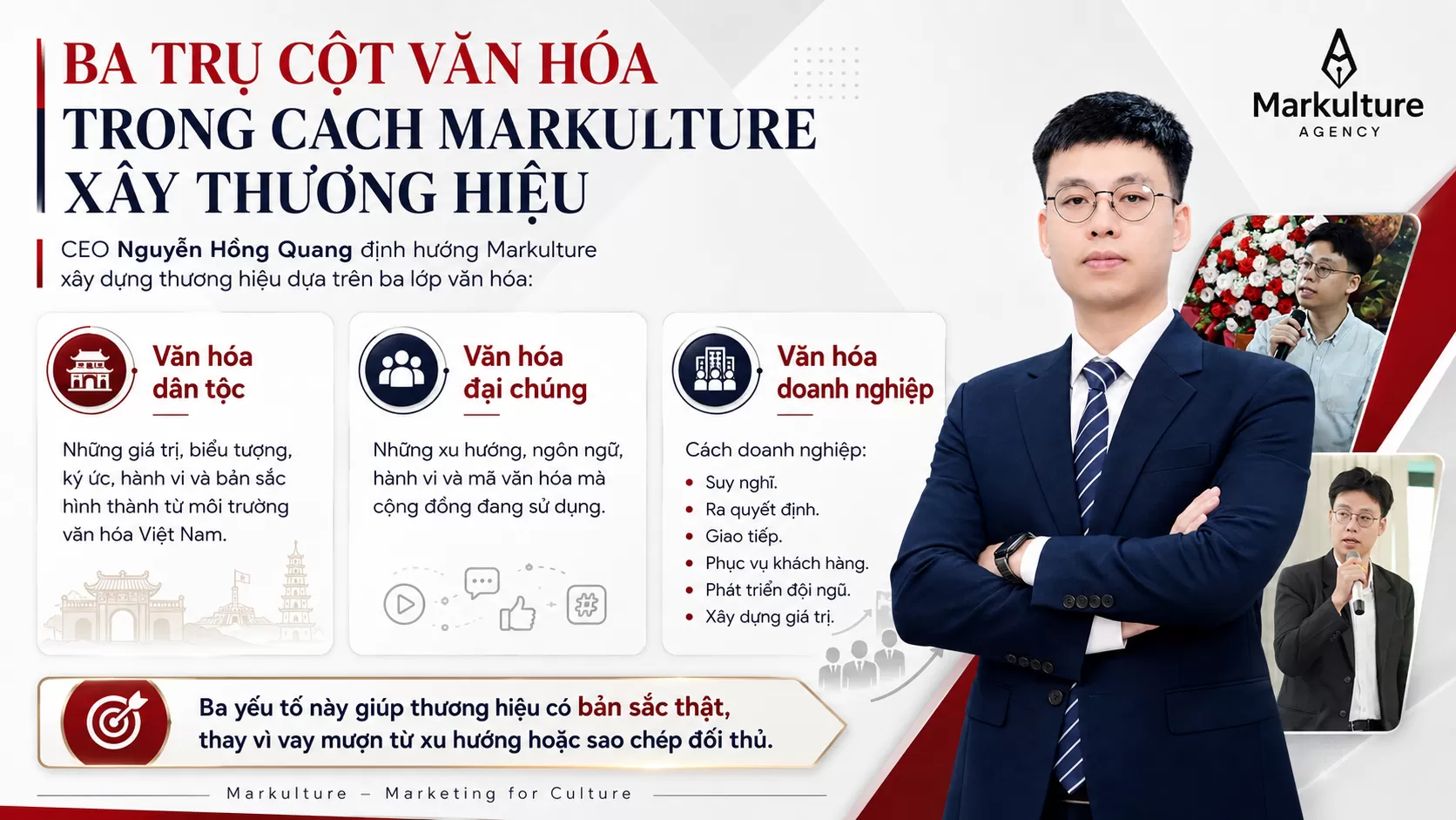 BA TRỤ CỘT VĂN H&Oacute;A TRONG C&Aacute;CH MARKULTURE X&Acirc;Y THƯƠNG HIỆU
