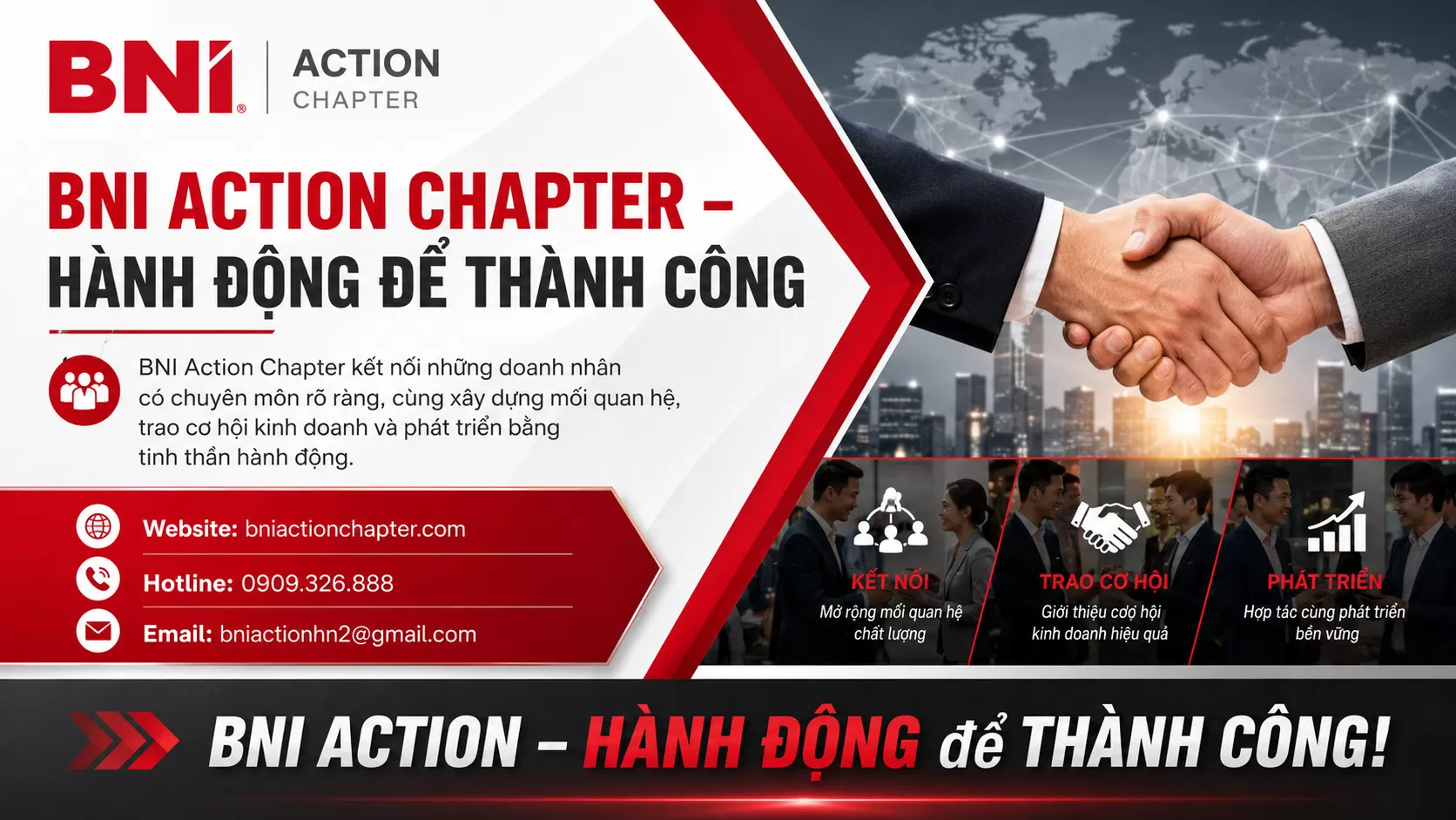 BNI ACTION CHAPTER &ndash; H&Agrave;NH ĐỘNG ĐỂ TH&Agrave;NH C&Ocirc;NG