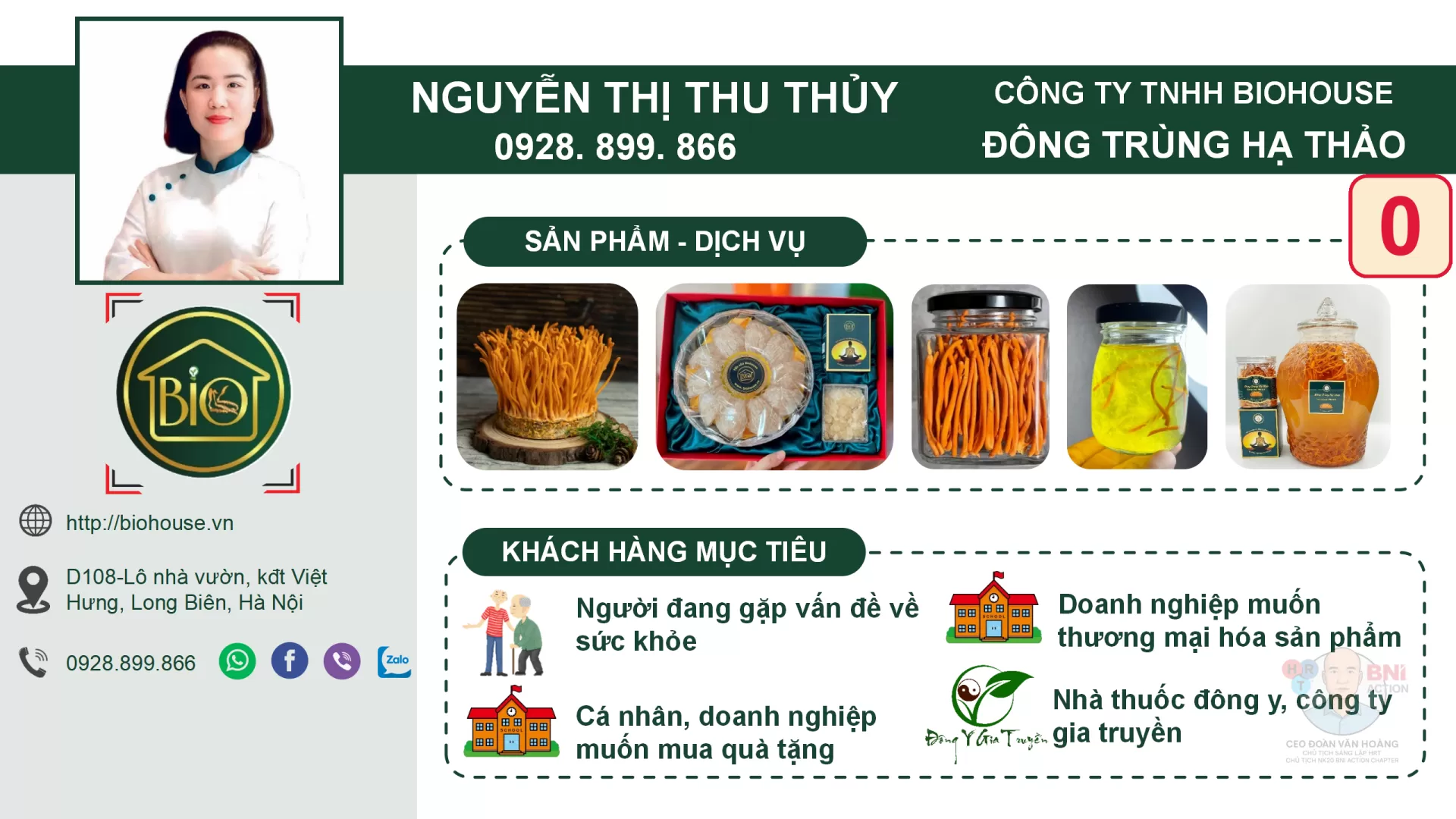 Sản phẩm chủ lực &ndash; Đ&ocirc;ng Tr&ugrave;ng Hạ Thảo BioHouse