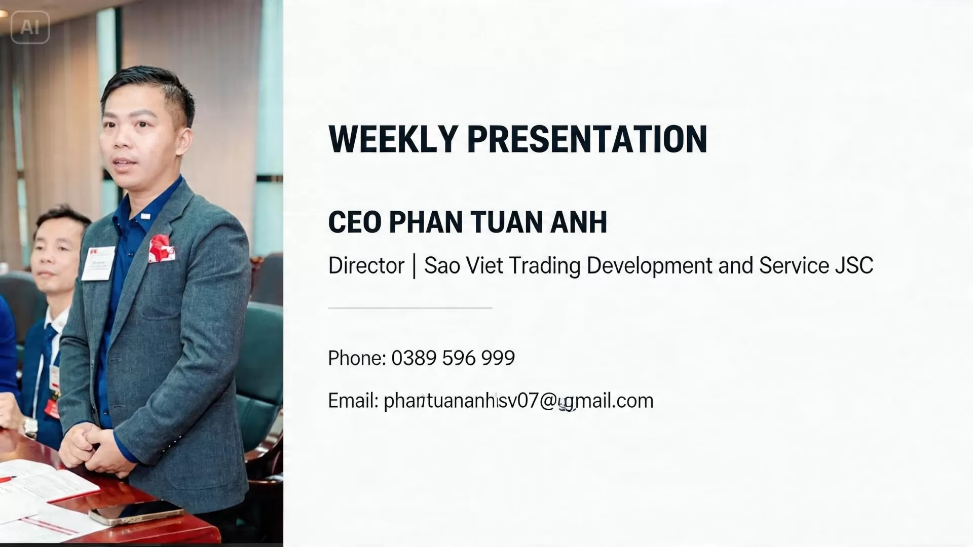 CEO Phan Tuấn Anh &ndash; Nh&agrave; Thầu Cửa Cuốn
