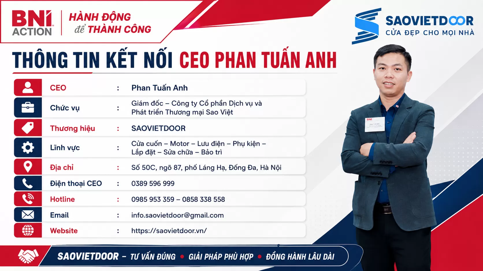 Hồ sơ CEO Phan Tuấn Anh &ndash; Saovietdoor