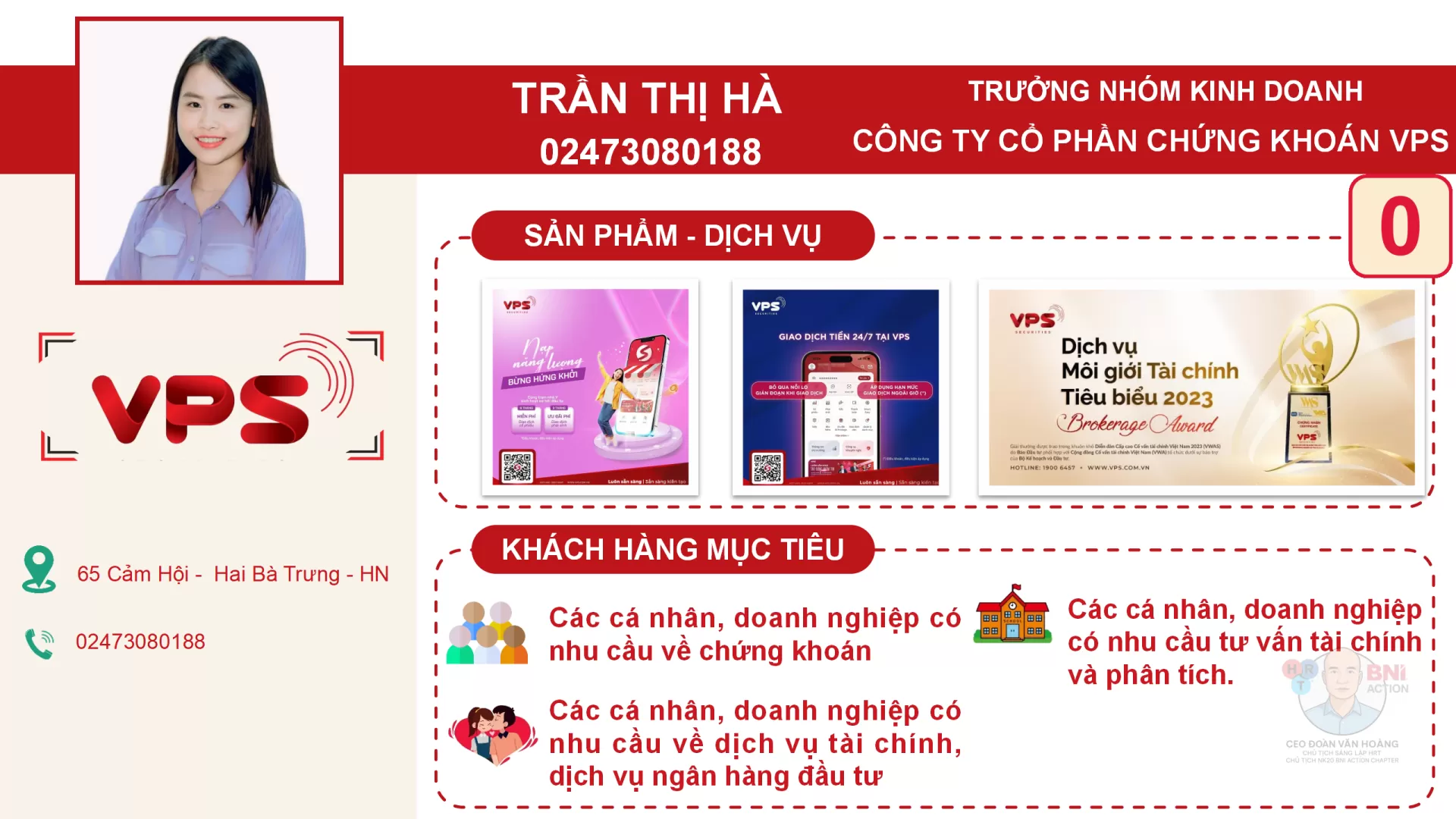 Lĩnh vực hoạt động – Công ty Cổ phần Chứng khoán VPS