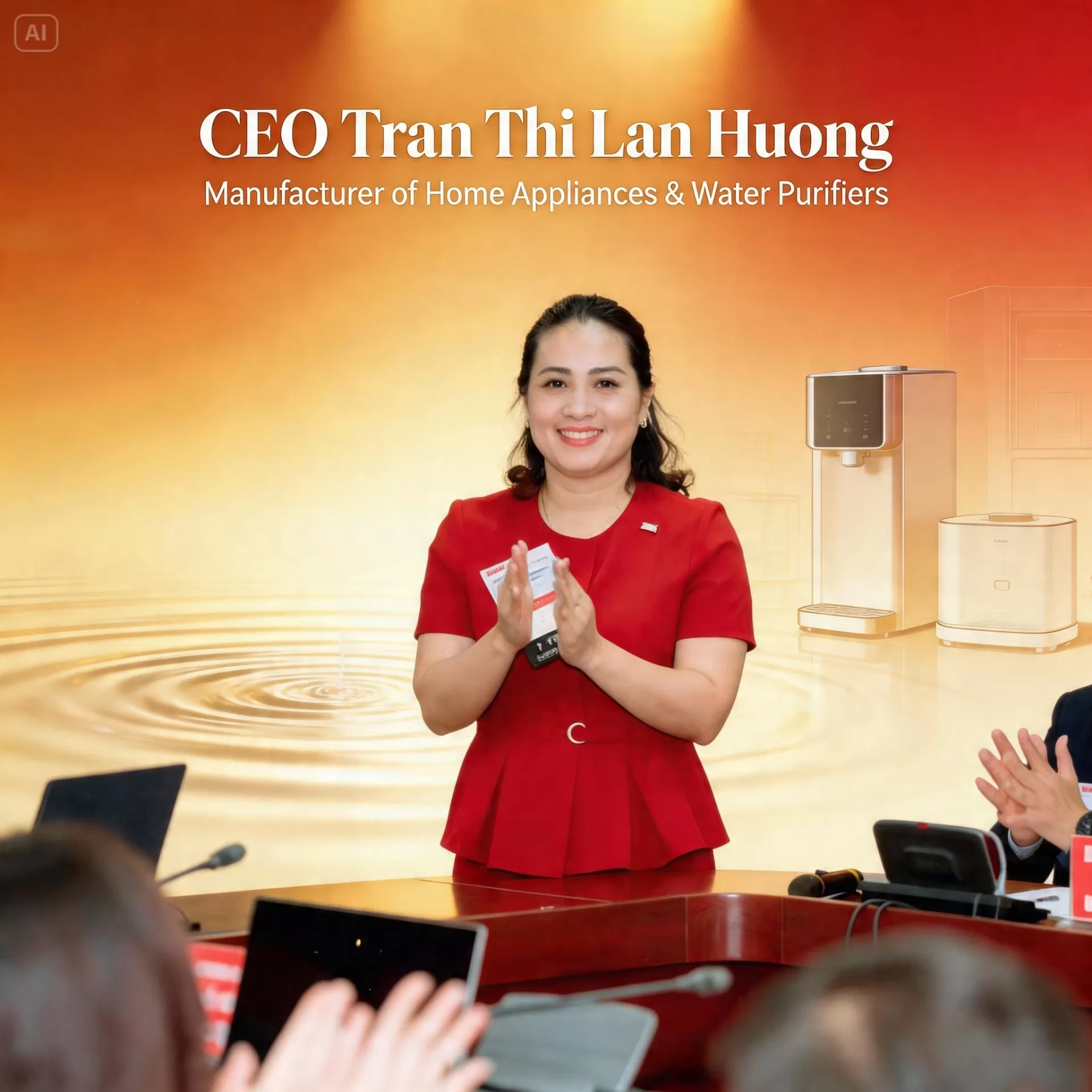 CEO Trần Thị Lan Hường &ndash; Sản Xuất Thiết Bị Gia Dụng, M&aacute;y Lọc Nước