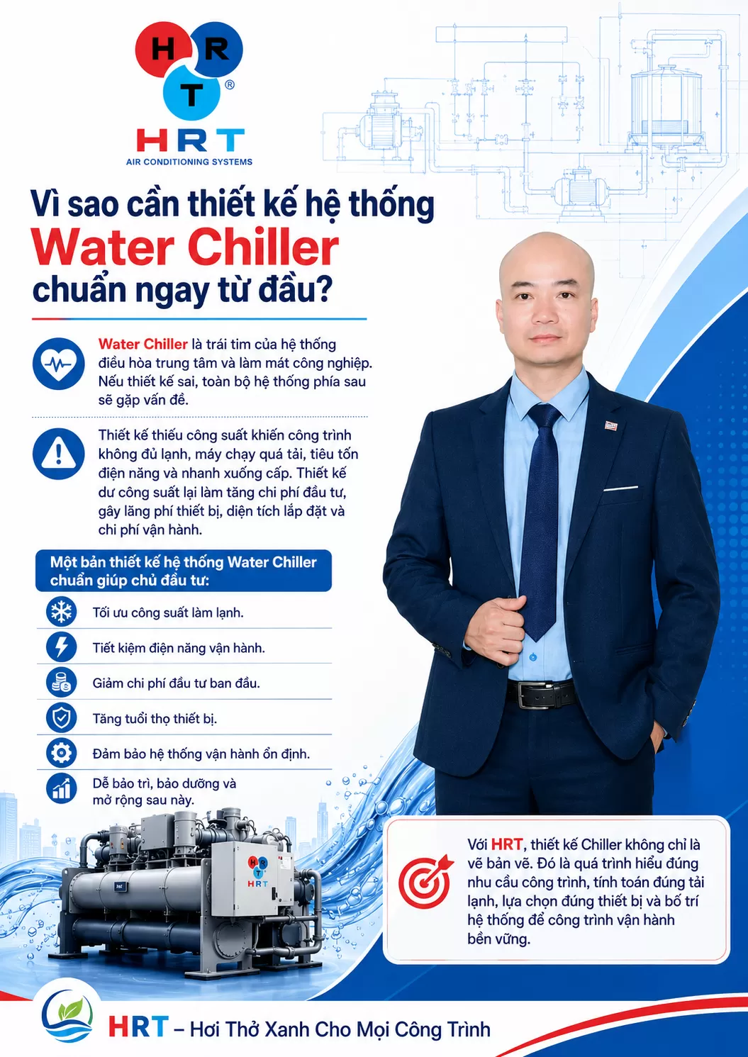 V&igrave; sao cần thiết kế hệ thống Water Chiller chuẩn ngay từ đầu?