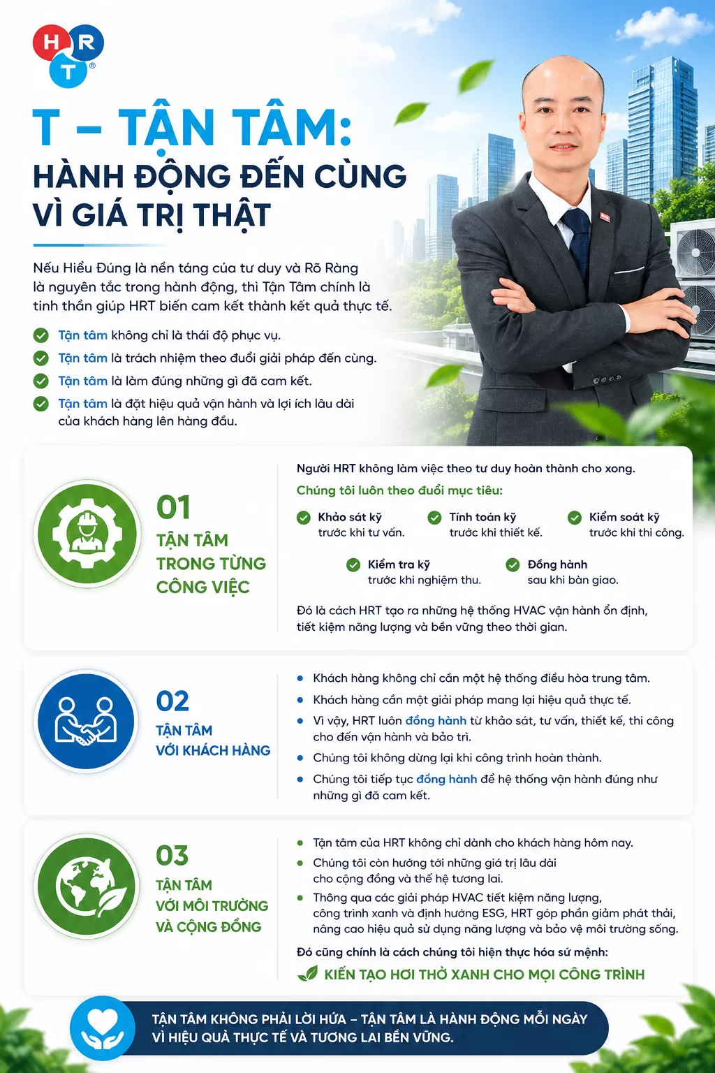 T – TẬN TÂM: HÀNH ĐỘNG ĐẾN CÙNG VÌ GIÁ TRỊ THẬT