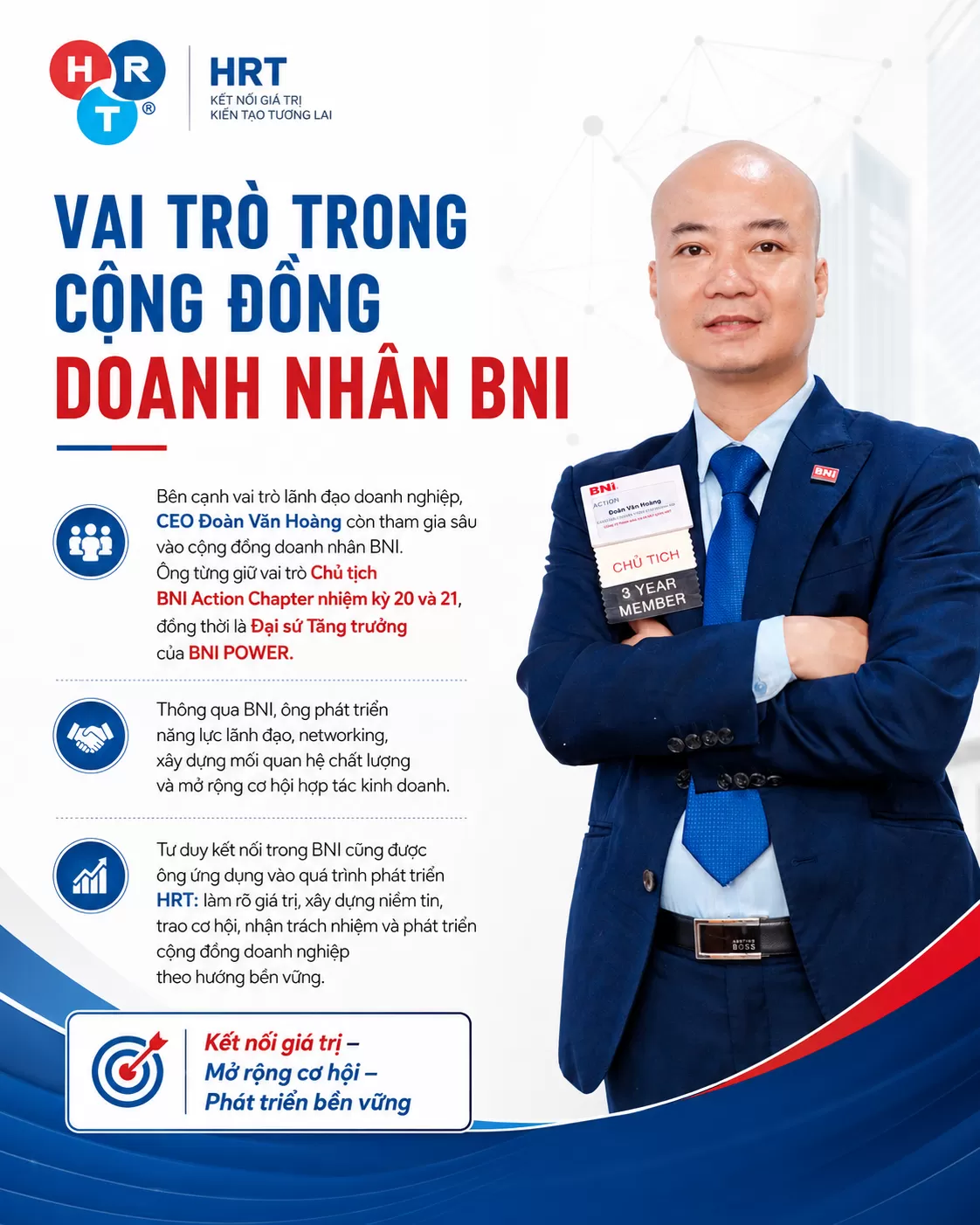 Vai trò trong cộng đồng doanh nhân BNI