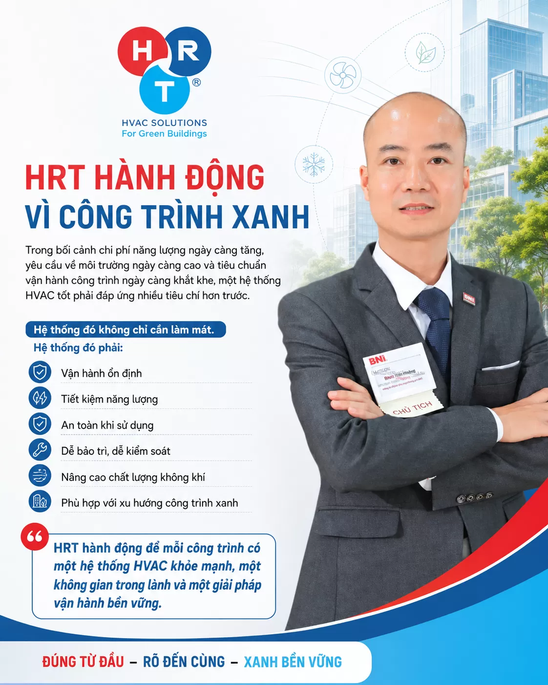 HRT h&agrave;nh động v&igrave; c&ocirc;ng tr&igrave;nh xanh