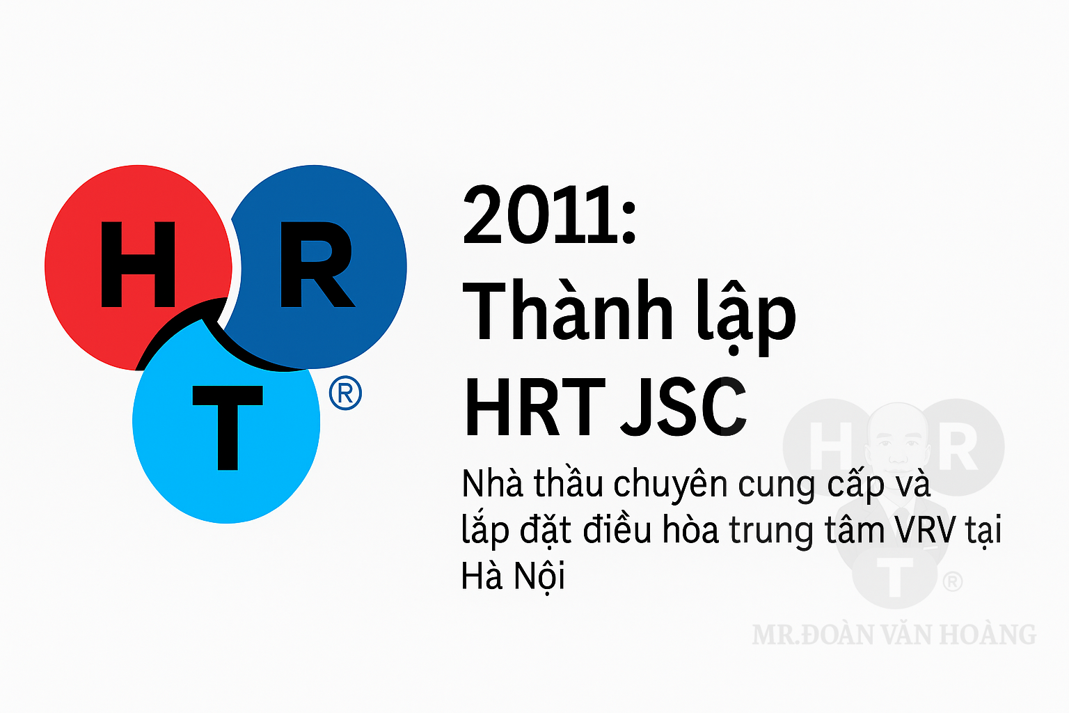 2011: Thành lập HRT JSC – Nhà thầu chuyên cung cấp và lắp đặt điều hòa trung tâm VRV tại Hà Nội