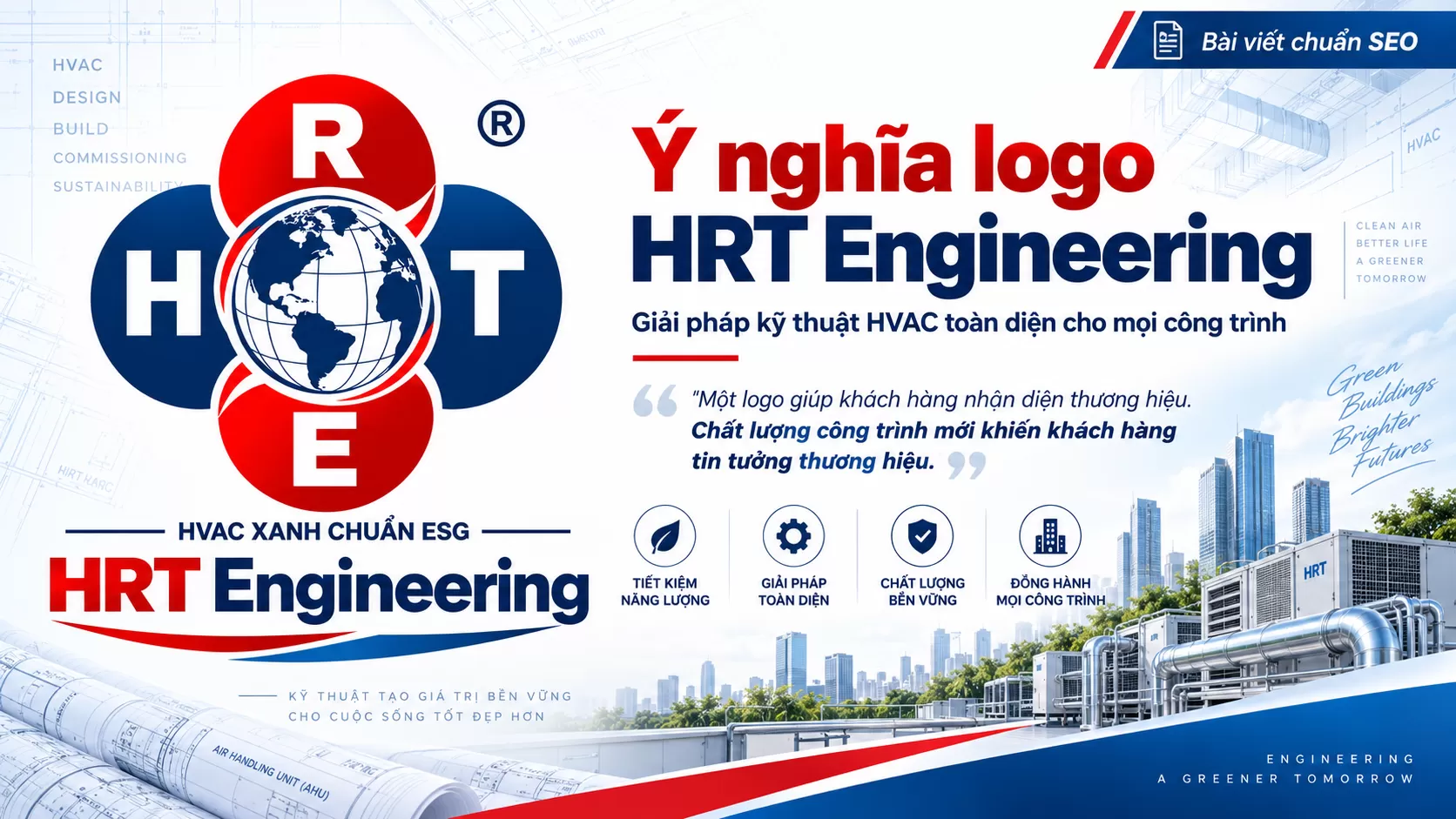 Ý nghĩa logo HRT Engineering – Giải pháp kỹ thuật HVAC toàn diện cho mọi công trình
