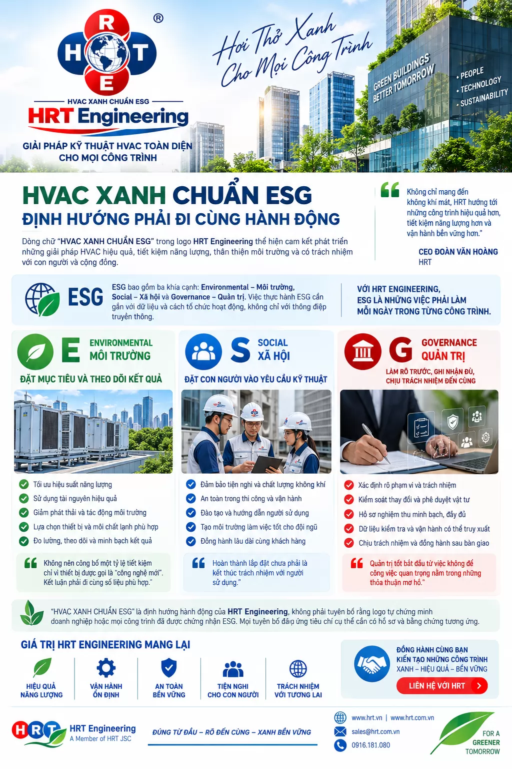 HVAC xanh chuẩn ESG: Định hướng phải đi cùng hành động