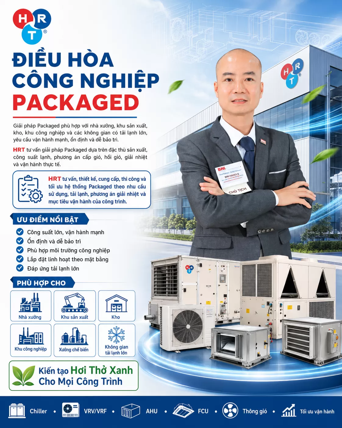 Giải pháp điều hòa công nghiệp HRT