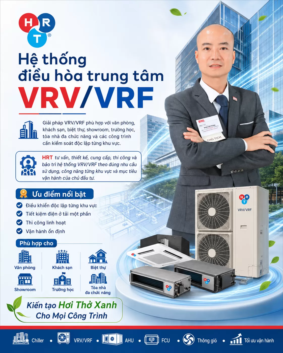 Hệ thống điều hòa trung tâm VRV/VRF