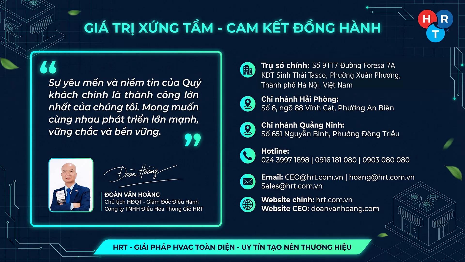 Th&ocirc;ng tin li&ecirc;n hệ HRT