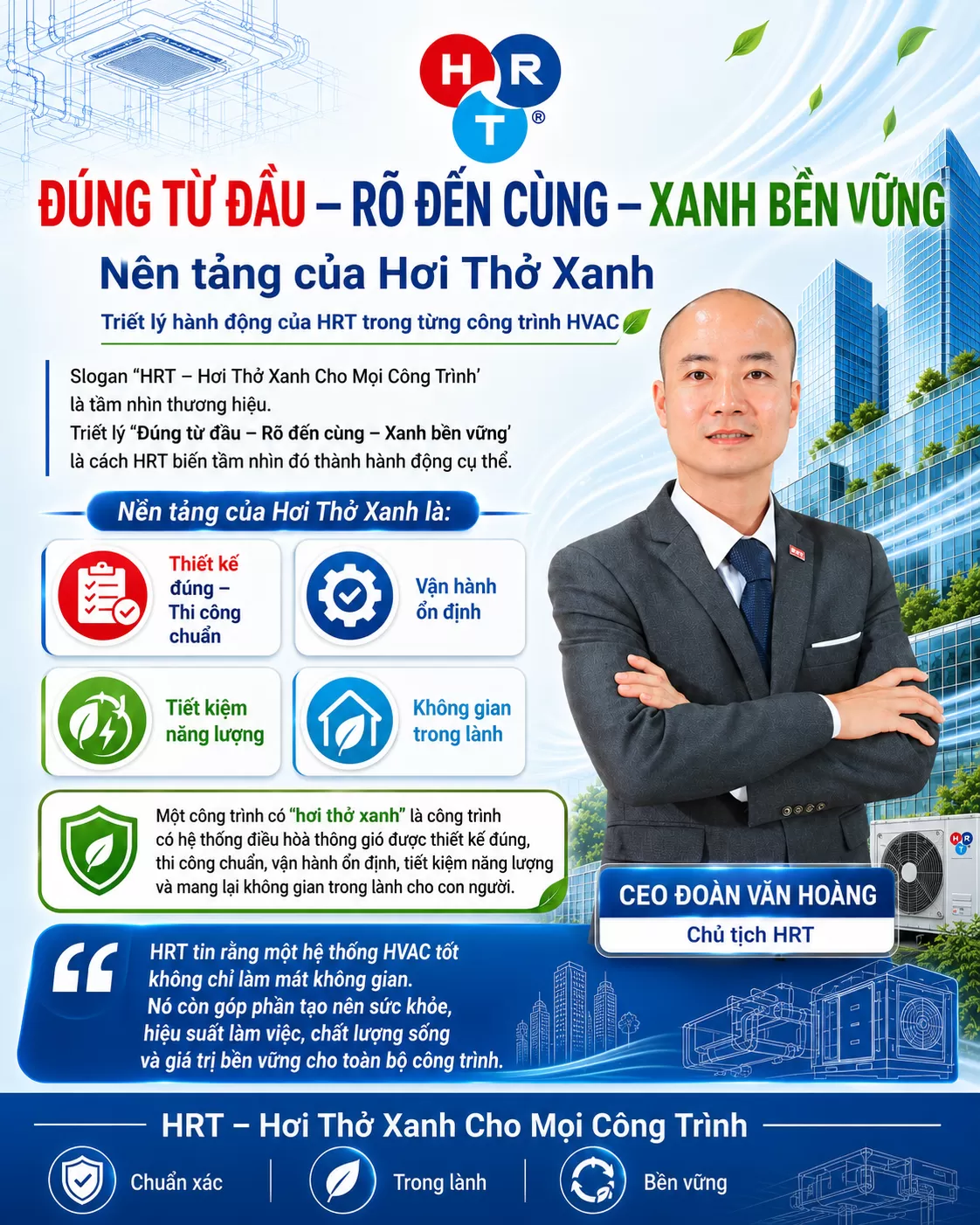 Đ&uacute;ng từ đầu &ndash; R&otilde; đến c&ugrave;ng &ndash; Xanh bền vững: Nền tảng của Hơi Thở Xanh