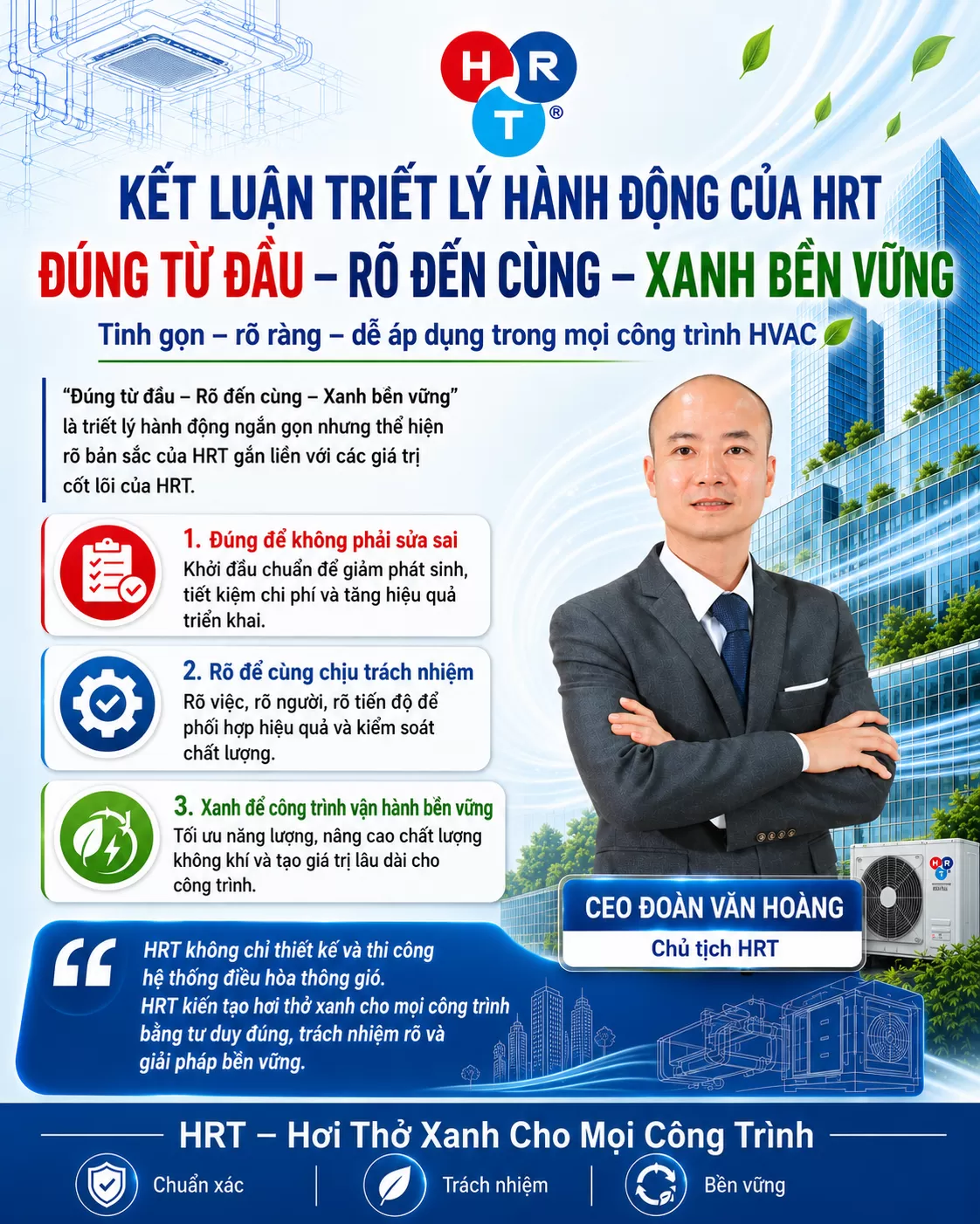 Kết luận Triết L&yacute; H&agrave;nh Động Của HRT