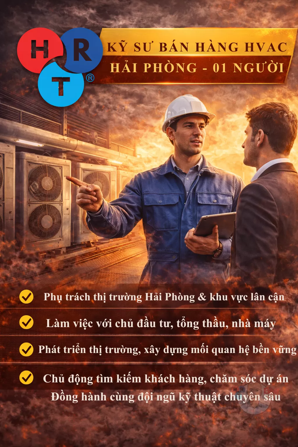 Kỹ Sư B&aacute;n H&agrave;ng HVAC &ndash; Hải Ph&ograve;ng (01 người)