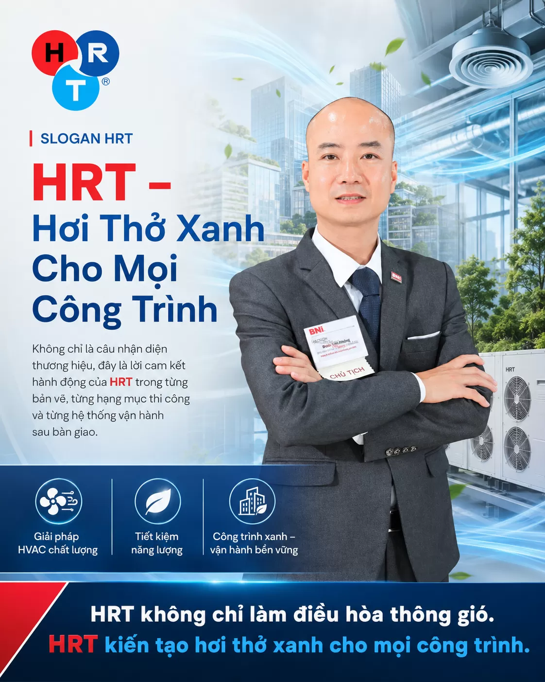 Slogan HRT: Hơi Thở Xanh Cho Mọi Công Trình