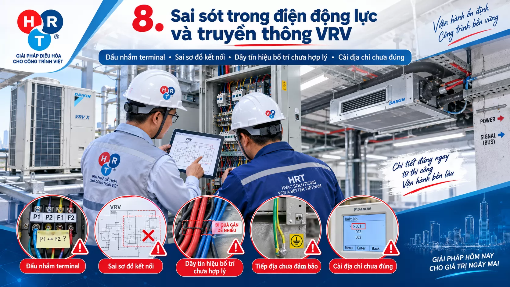 Những Sai S&oacute;t Khi Lắp Đặt VRV