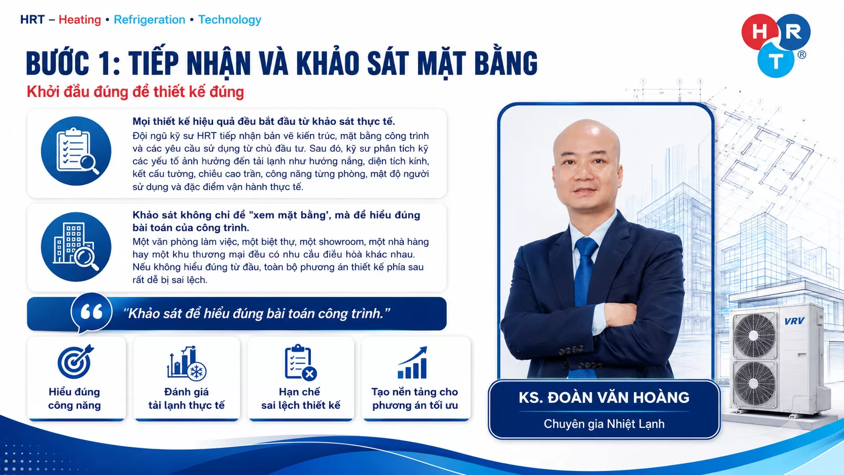 Bước 1: Tiếp nhận v&agrave; khảo s&aacute;t mặt bằng