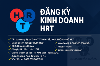 GIẤY CHỨNG NHẬN ĐĂNG KÝ DOANH NGHIỆP HRT