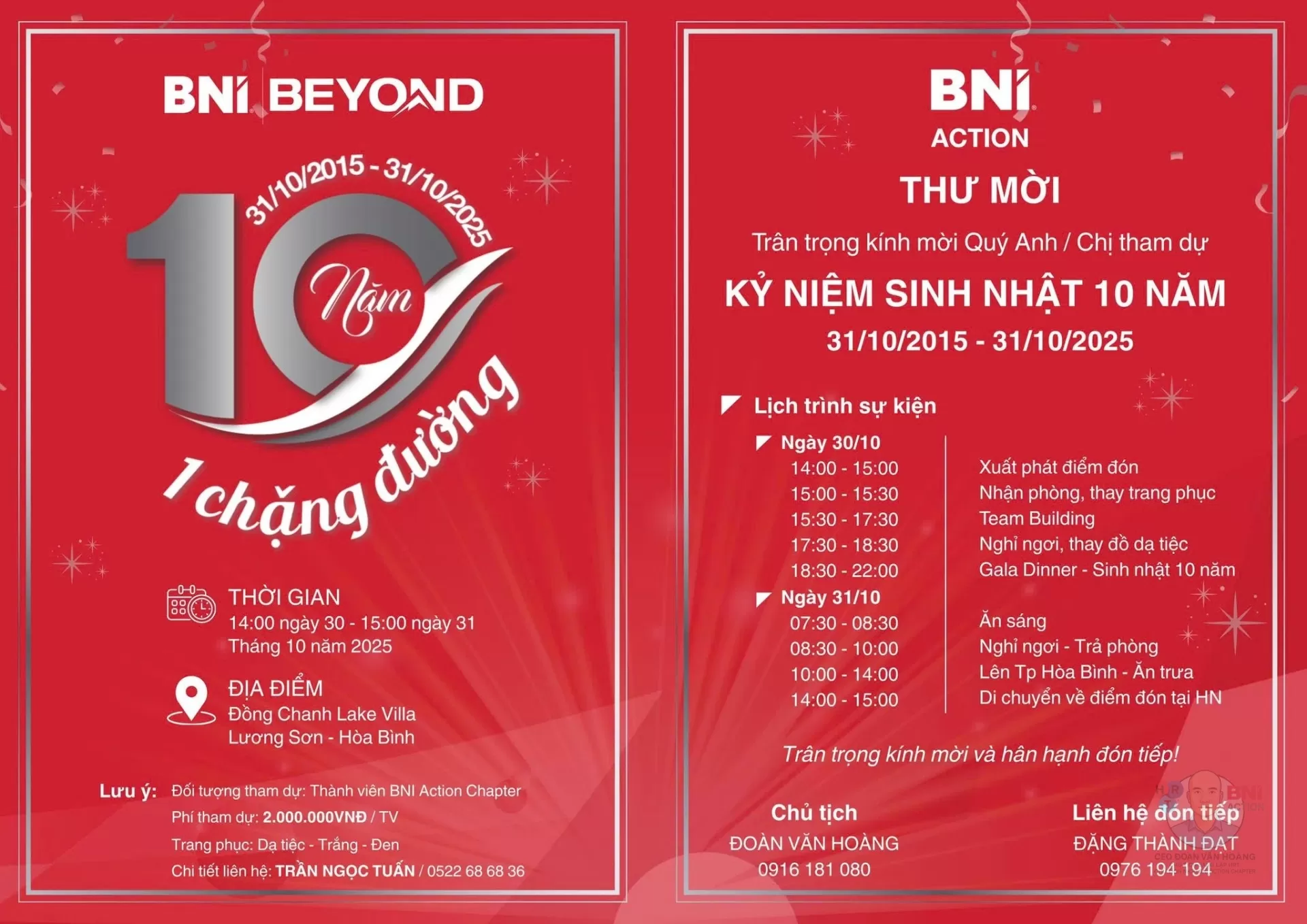 Video SINH NHẬT 10 NĂM BNI ACTION